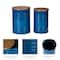 Glitzhome® Metal Storage Accent Table with Solid Wood Lid Set